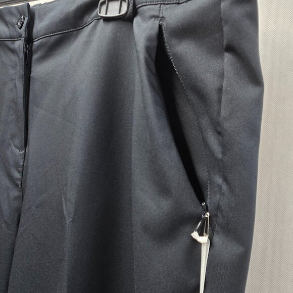 NWT LADY PINSEEKER PERFORMANCE GOLF ESSENTIAL PANTS BLACK POLYESTER 18 MSRP $40 - Picture 6 of 13